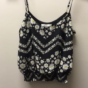 Daisy black crop top